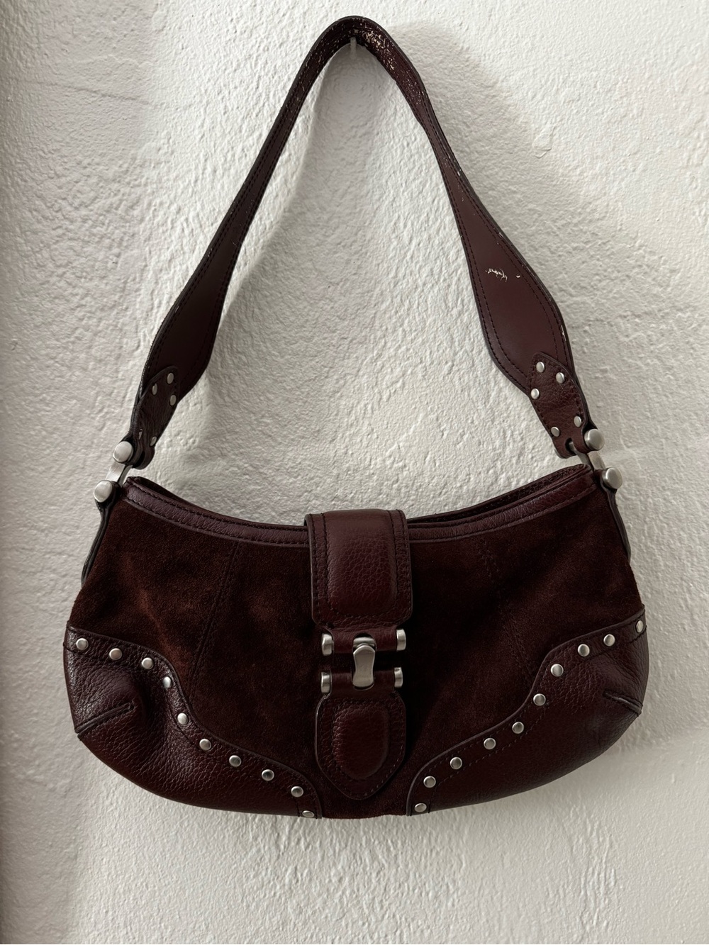 Maxximum Brown Suede Leather  Purse